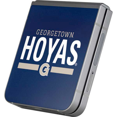 Georgetown University Hoyas Stripe Galaxy Z Flip6 Skin
